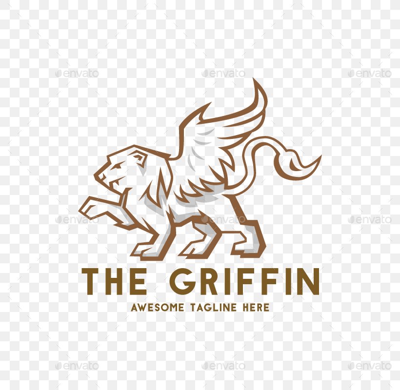 Logo Griffin Cat Image Symbol, PNG, 800x800px, Logo, Art, Brand, Carnivoran, Cat Download Free
