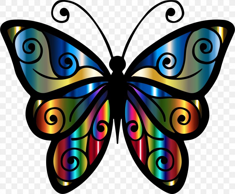 Butterfly Desktop Wallpaper Clip Art, PNG, 2246x1856px, Butterfly, Artwork, Brush Footed Butterfly, Color, Computer Download Free