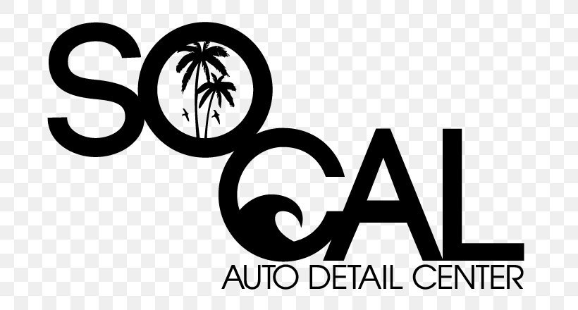 Logo Auto Detailing Brand SoCal Auto Detail Center™ Font, PNG, 739x440px, Logo, Auto Detailing, Black And White, Brand, California Download Free