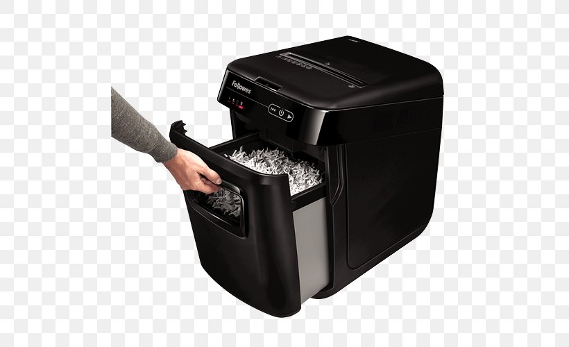 Paper Shredder Fellowes Brands Office Supplies, PNG, 500x500px, Paper, Business, Camera Accessory, Electronic Device, Fellowes Brands Download Free