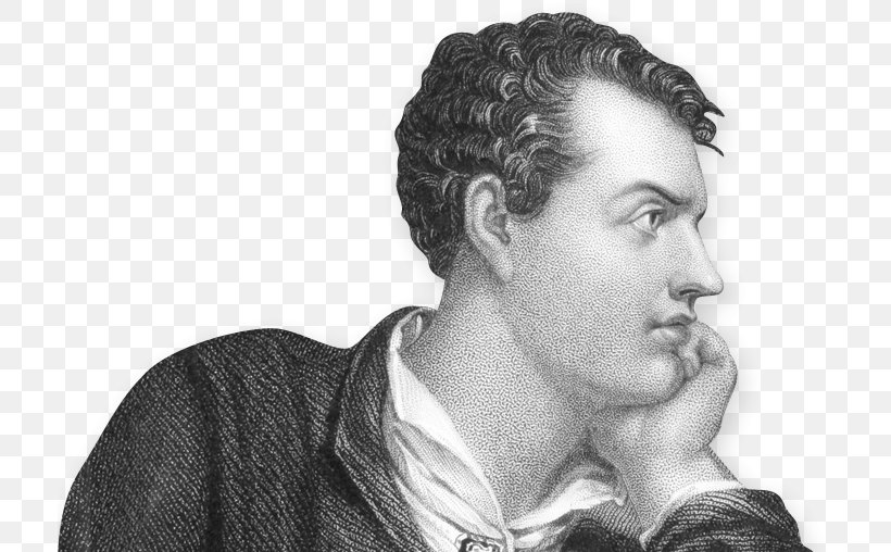 Lord Byron The Romantic Poets Poetry Baron Byron, PNG, 713x508px, Lord Byron, Black And White, Chin, Citation, Drawing Download Free