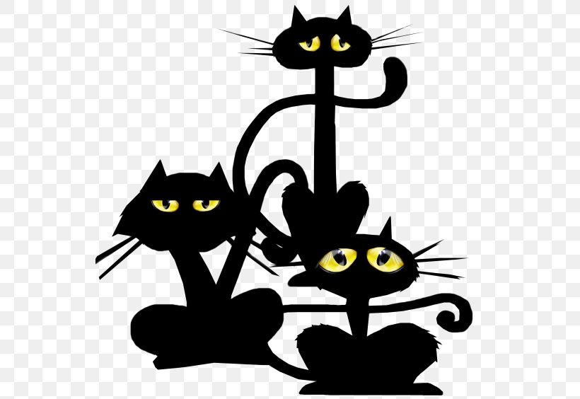Whiskers Black Cat American Bobtail Kitten Clip Art, PNG, 550x564px, Whiskers, American Bobtail, Artwork, Black, Black And White Download Free