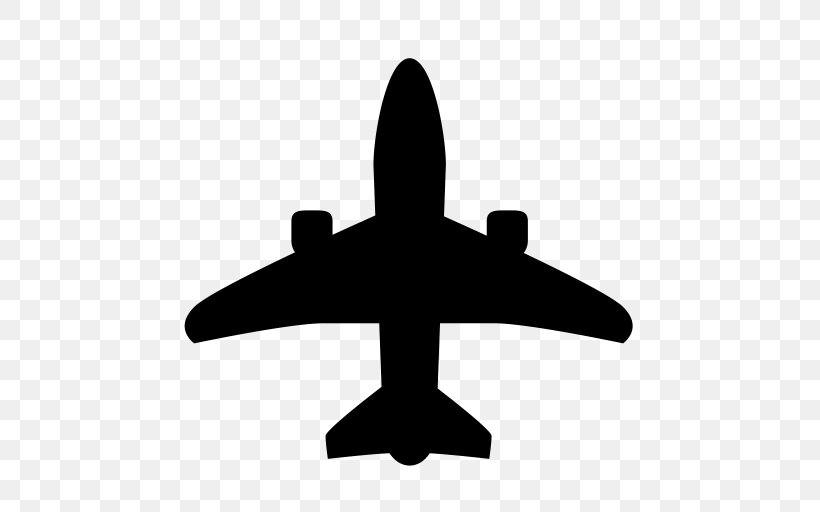 Airplane Silhouette, PNG, 512x512px, Airplane, Air Travel, Aircraft, Airline, Airline Ticket Download Free