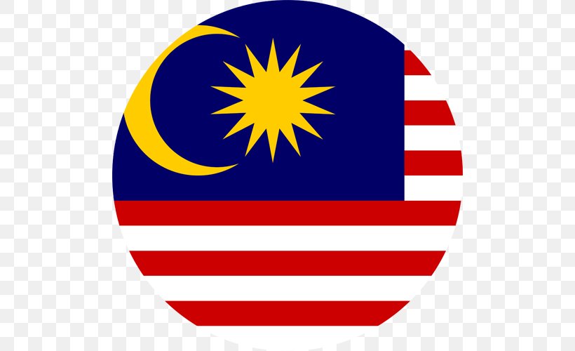 Flag Of Malaysia Clip Art, PNG, 500x500px, Flag Of Malaysia, Area, Flag, Flag Of China, Flag Of Japan Download Free