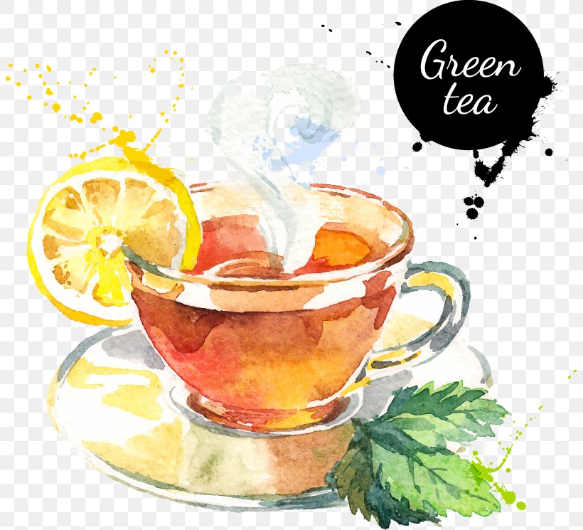 Green Tea Darjeeling Tea Drawing, PNG, 803x745px, Tea, Bubble Tea, Cocktail, Cocktail Garnish, Darjeeling Tea Download Free