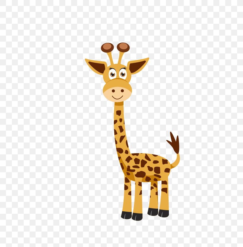 Giraffe Cartoon Euclidean Vector, PNG, 664x832px, Northern Giraffe, Cartoon, Cuteness, Deer, Giraffe Download Free