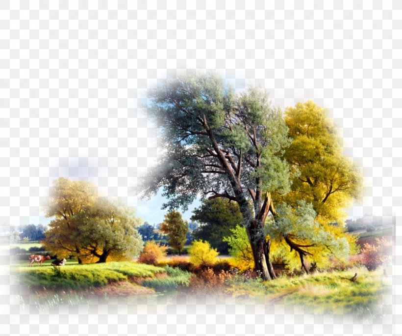 Landscape Painting Putten Painter Landscape Painting, PNG, 1350x1127px, Landscape, Art, Branch, Drawing, Ecosystem Download Free