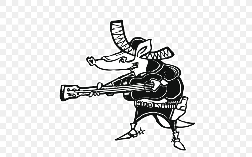 Armadillo Psychobilly Rockabilly Blues Rock And Roll, PNG, 512x512px, Armadillo, Art, Artwork, Black, Black And White Download Free