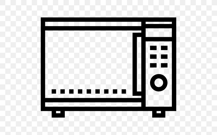 Microwave Ovens Kitchen, PNG, 512x512px, Microwave Ovens, Area, Black, Black And White, Brand Download Free