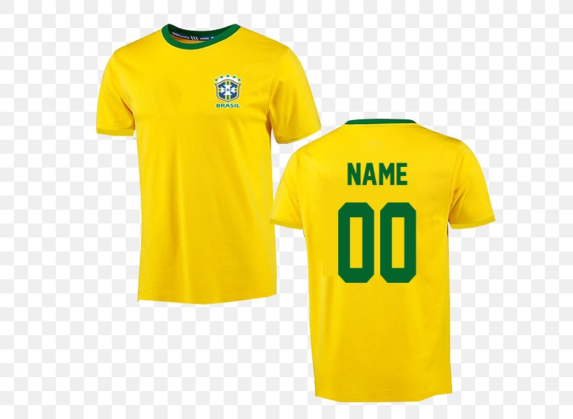 T-shirt Brazil National Football Team Jersey Sleeve, PNG, 600x600px, Tshirt, Active Shirt, Brand, Brazil National Football Team, Clothing Download Free