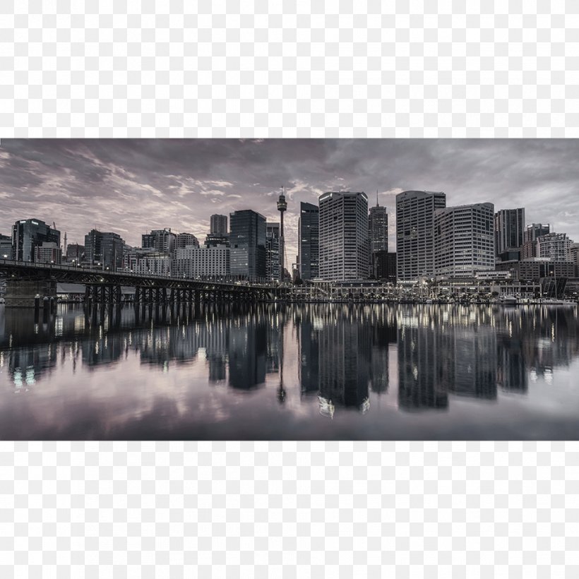 Black And White Port Jackson Darling Harbour Landscape Photography, PNG, 956x956px, Black And White, Art, Canvas Print, City, Cityscape Download Free