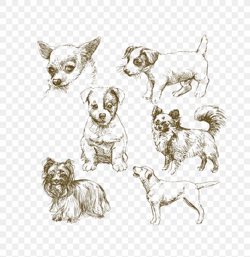 Jack Russell Terrier Puppy Drawing Illustration, PNG, 2263x2330px, Jack Russell Terrier, Artwork, Black And White, Carnivoran, Cat Like Mammal Download Free