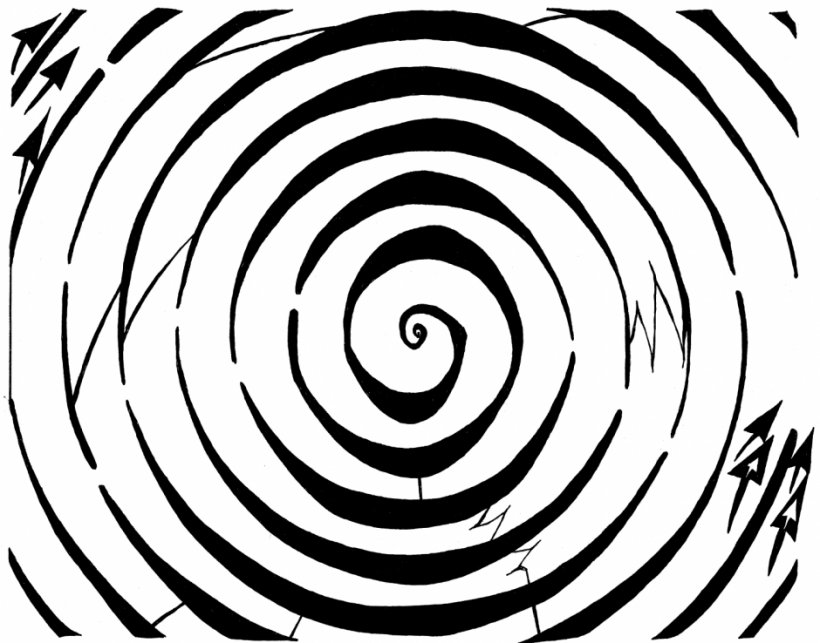 Maze Optical Illusion Spiral Poster, PNG, 940x738px, Maze, Art, Black And White, Dekorativ Kunst, Dimension Download Free