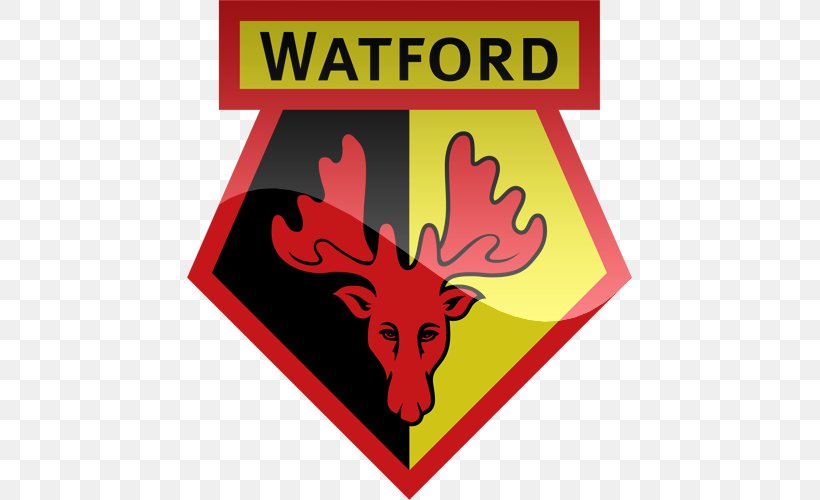 Watford F.C. Premier League FA Cup Southern Football League, PNG, 500x500px, Watford Fc, Antler, Area, Association Football Manager, Brand Download Free