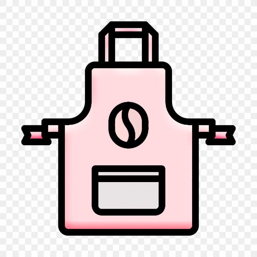 Coffee Icon Apron Icon, PNG, 1228x1228px, Coffee Icon, Apron Icon, Line, Line Art, Pink Download Free