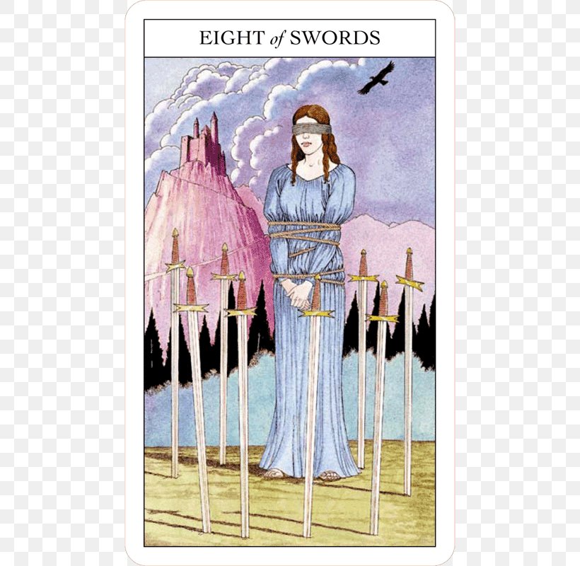 Beginner's Guide To Tarot The Sharman-Caselli Tarot Deck Eight Of Swords Suit Of Swords, PNG, 600x800px, Sharmancaselli Tarot Deck, Costume, Costume Design, Eight Of Swords, Fashion Design Download Free