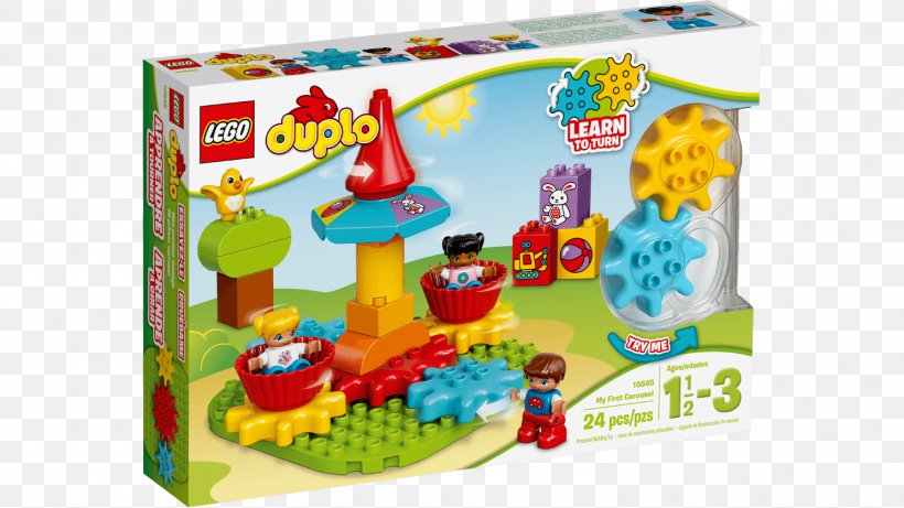 Lego Duplo LEGO 10845 DUPLO My First Carousel Toy Block, PNG, 1488x837px, Watercolor, Cartoon, Flower, Frame, Heart Download Free