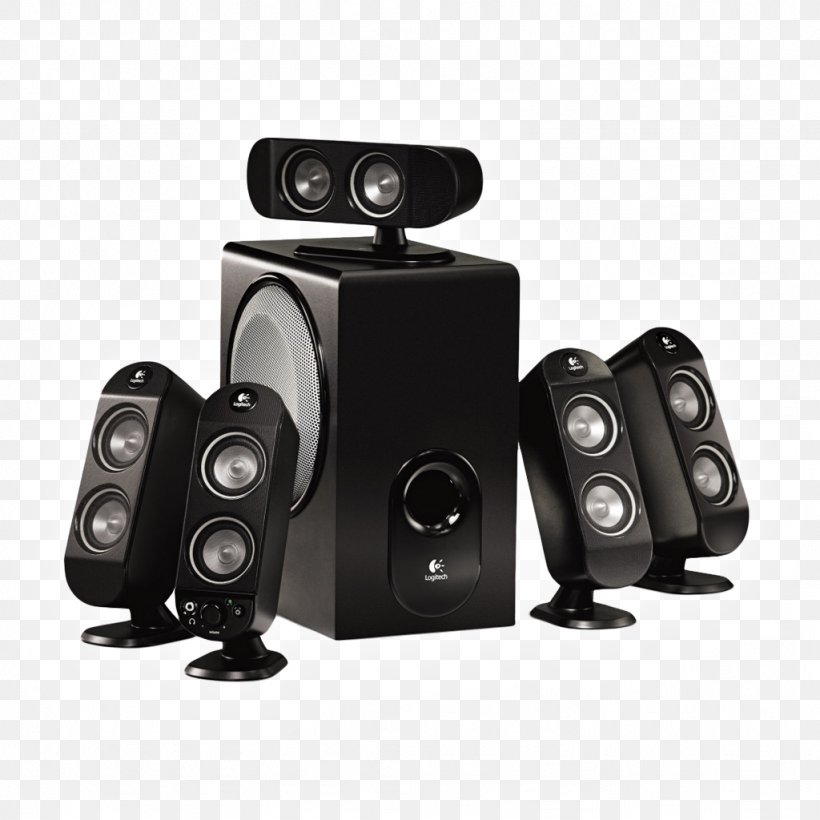 Loudspeaker 5.1 Surround Sound Logitech Computer Speakers, PNG, 1024x1024px, 51 Surround Sound, Loudspeaker, Audio, Audio Equipment, Computer Download Free