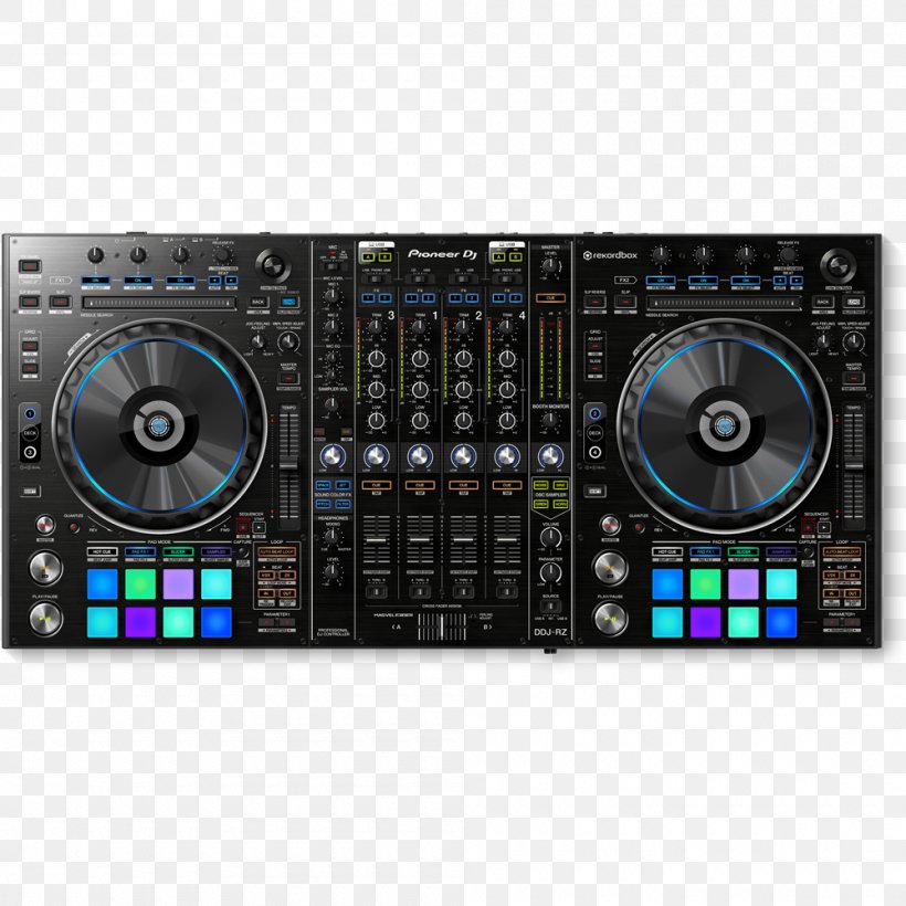 Pioneer DJ DJ Controller Disc Jockey CDJ-900 DJ Mixer, PNG, 1000x1000px, Watercolor, Cartoon, Flower, Frame, Heart Download Free