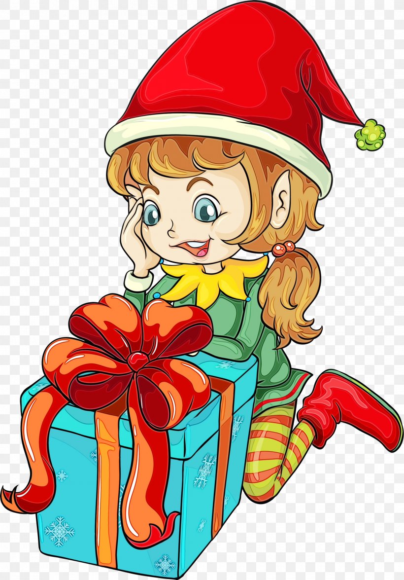 Christmas Elf, PNG, 2090x2999px, Watercolor, Cartoon, Christmas, Christmas Elf, Christmas Eve Download Free