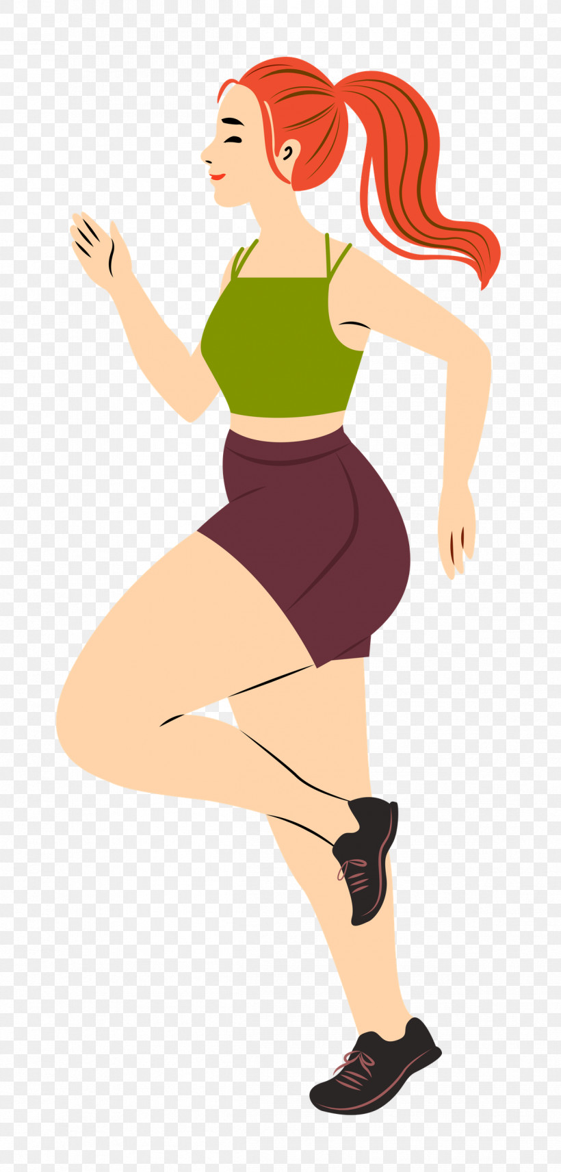 Running Sport Girl, PNG, 1197x2500px, Running, Cartoon, Character, Clothing, Girl Download Free