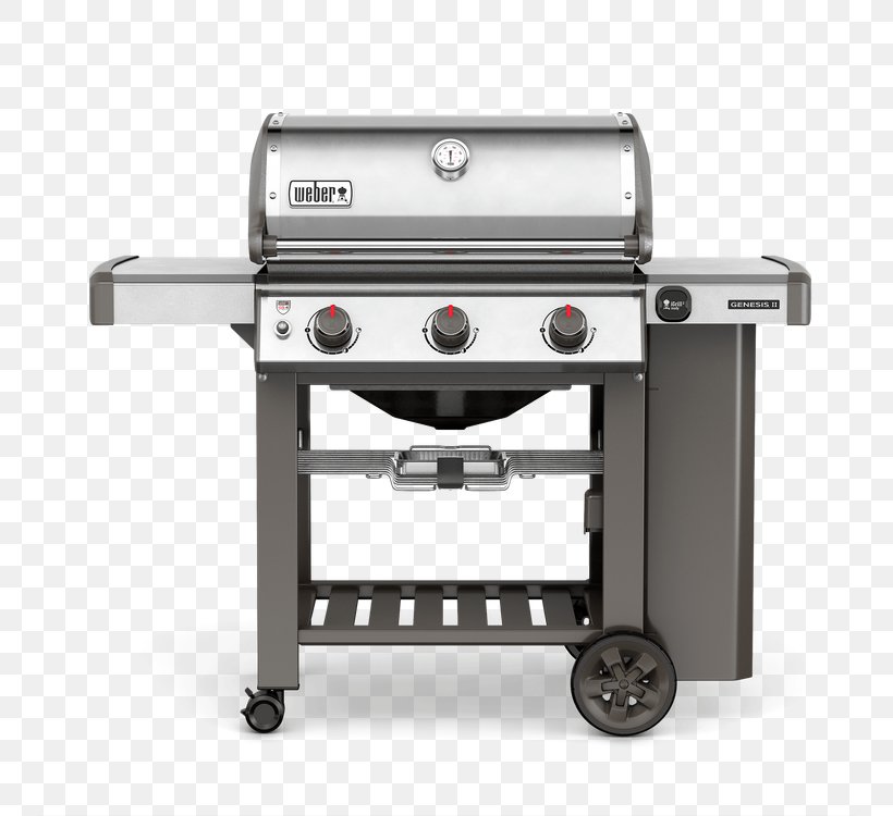 Barbecue Weber Genesis II S-310 Weber-Stephen Products Natural Gas Propane, PNG, 750x750px, Barbecue, Cookware Accessory, Gas Burner, Grilling, Kitchen Appliance Download Free