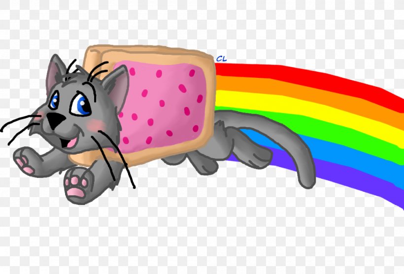 Nyan Cat Clip Art YouTube Desktop Wallpaper, PNG, 1000x679px, Cat, Art, Carnivoran, Cartoon, Claw Download Free