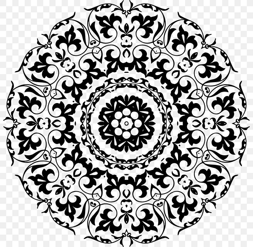 Ornament Drawing Clip Art, PNG, 800x800px, Ornament, Area, Black And White, Color, Coloring Book Download Free