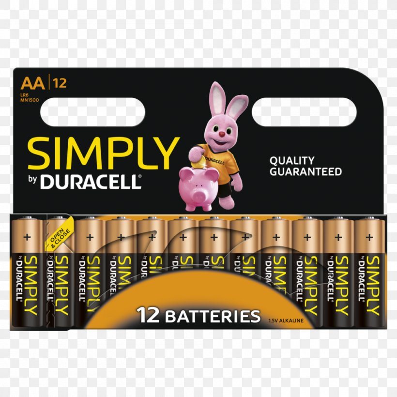 AAA Battery Duracell Alkaline Battery Electric Battery, PNG, 1000x1000px, Aaa Battery, Aa Battery, Alkaline Battery, Ampere Hour, Battery Pack Download Free
