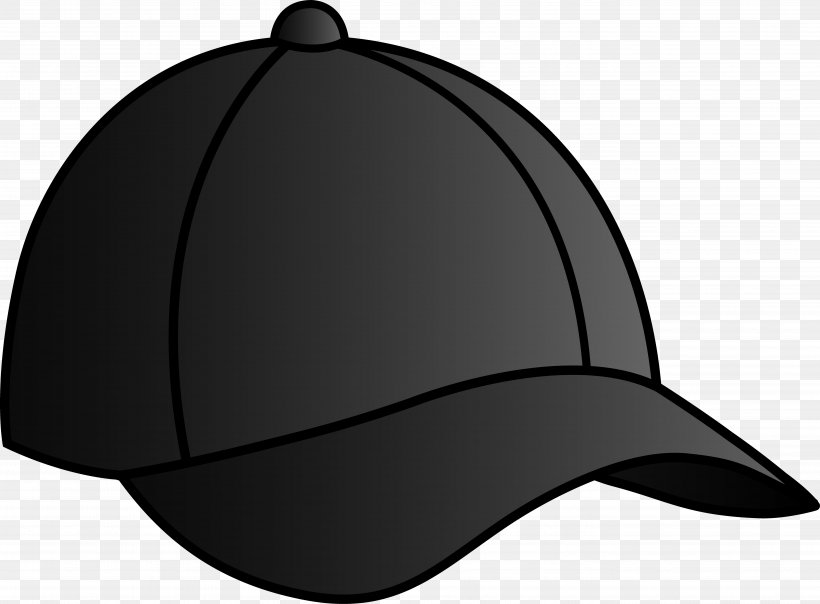 Baseball Cap Hat Clip Art, PNG, 5444x4015px, Baseball Cap, Baseball, Black, Black And White, Brand Download Free