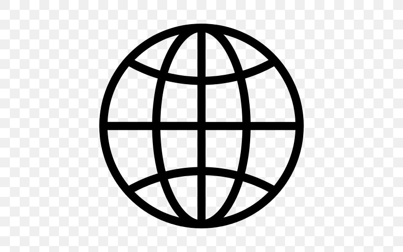Globe Earth Symbol Clip Art, PNG, 512x512px, Globe, Area, Ball, Black And White, Earth Symbol Download Free