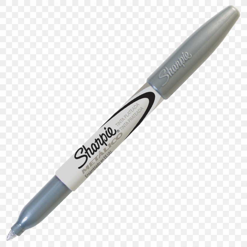 Marker Pen Sharpie Permanent Marker Office Supplies Metal, PNG, 900x900px, Marker Pen, Ball Pen, Glass, Metal, Metallic Color Download Free