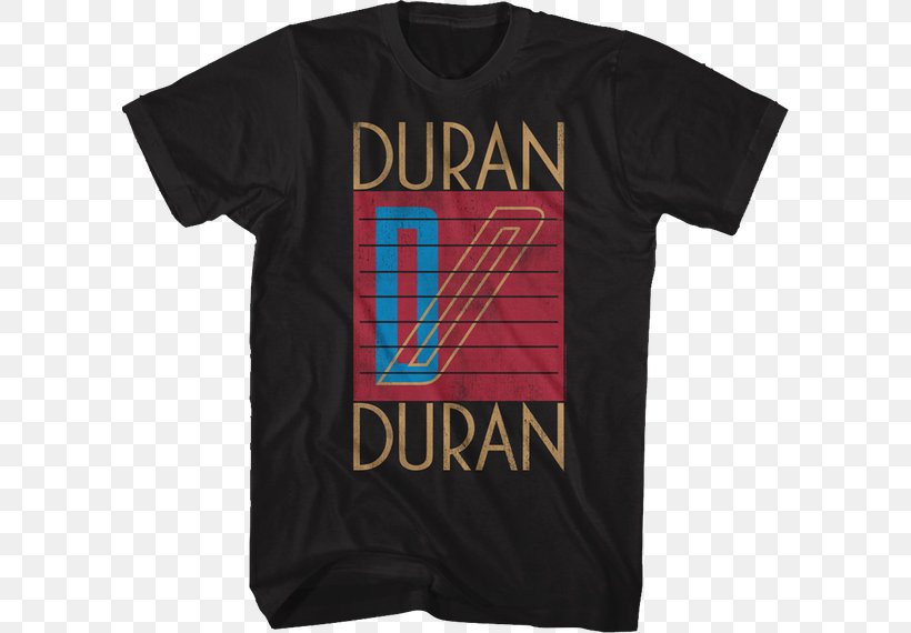 Concert T-shirt Hoodie Duran Duran Seven And The Ragged Tiger, PNG, 600x570px, Tshirt, Active Shirt, Andy Taylor, Black, Brand Download Free