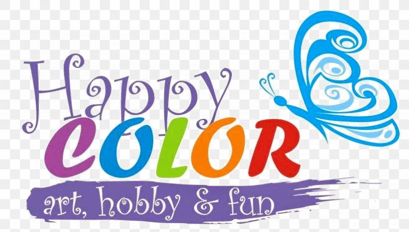 Happy Color Art Hobby Logo Drawing, PNG, 822x468px, Art, Area, Artwork, Brand, Calligraphy Download Free