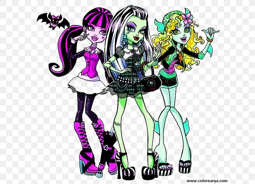 Monster High Frankie Stein Doll Party Mattel, PNG, 650x594px, Monster High, Art, Clothing, Doll, Dress Download Free