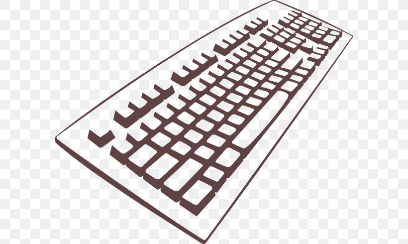Computer Keyboard Laptop Dell Clip Art, PNG, 600x490px, Computer Keyboard, Area, Computer, Computer Hardware, Dell Download Free