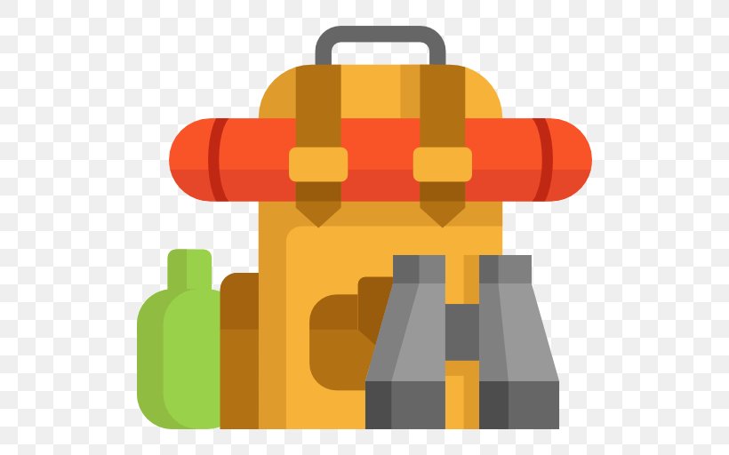 Backpack Travel Icon, PNG, 512x512px, Backpack, Backpacking, Cartoon, Material, Orange Download Free