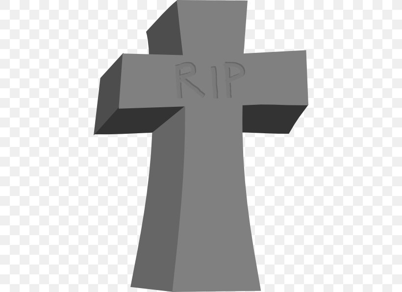 Christian Cross Headstone Death Clip Art, PNG, 438x596px, Cross, Burial, Cartoon, Christian Cross, Crucifix Download Free