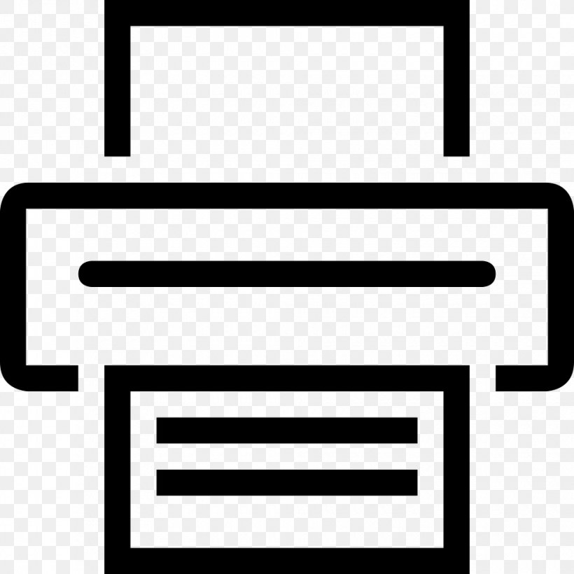 Printer Paper Printing Logo, PNG, 980x980px, 3d Printing, Printer, Area, Black And White, Brand Download Free