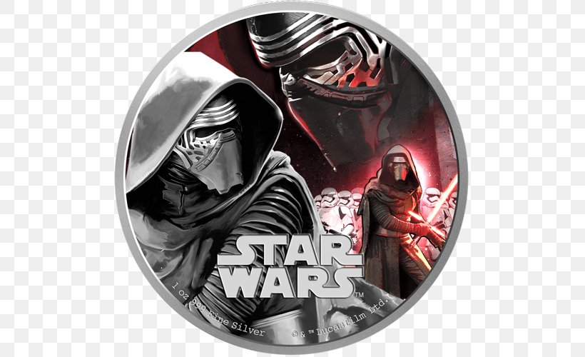 Kylo Ren Captain Phasma Silver Coin, PNG, 500x500px, Kylo Ren, Anakin Skywalker, Bullion, Captain Phasma, Coin Download Free