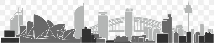 Sydney Opera House Sydney Metro, PNG, 2763x563px, Sydney Opera House, Black And White, Brand, Building, City Download Free