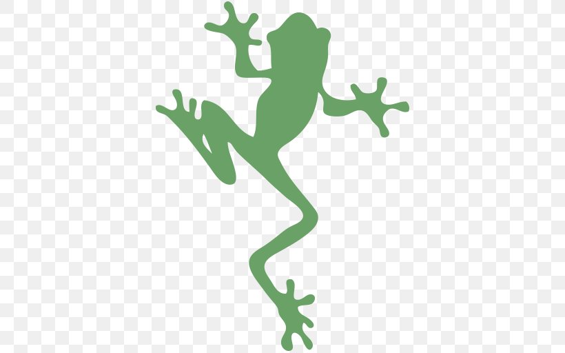 Tree Frog Vector Graphics Silhouette Clip Art, PNG, 512x512px, Frog, Amphibian, Grass, Green, Green And Golden Bell Frog Download Free