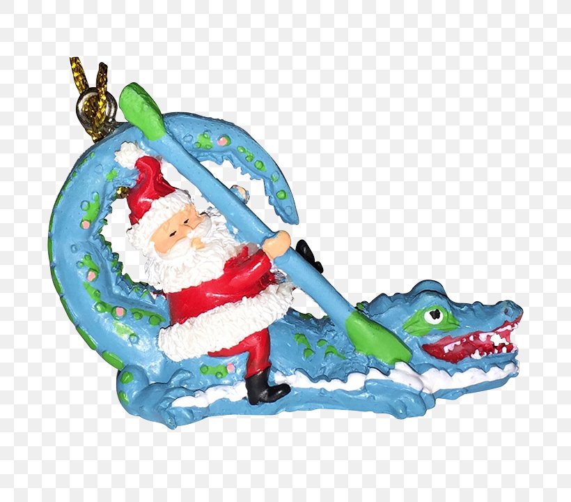 Christmas Ornament Alligator Santa Claus New Orleans, PNG, 720x720px, Christmas Ornament, Alligator, Alligator Wrestling, Blackening, Cajun Cuisine Download Free