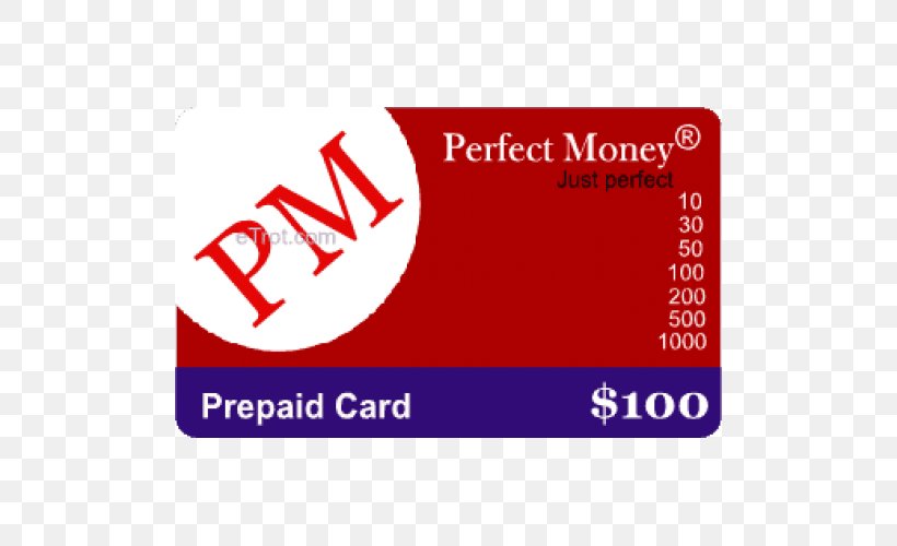 Perfect Money Gift Card Voucher Stored-value Card, PNG, 500x500px, Perfect Money, Area, Bank, Brand, Company Download Free