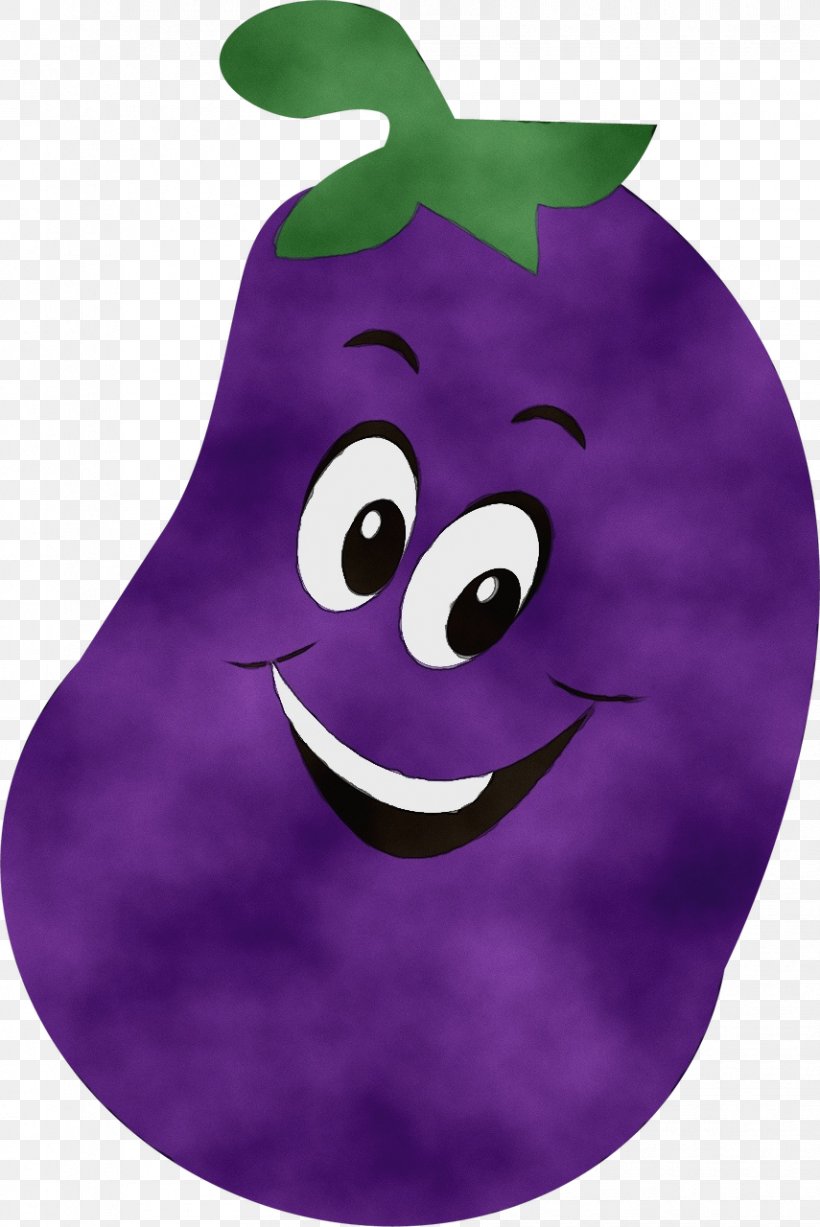 Purple Violet Green Eggplant Cartoon, PNG, 855x1280px, Watercolor, Cartoon, Eggplant, Fruit, Green Download Free