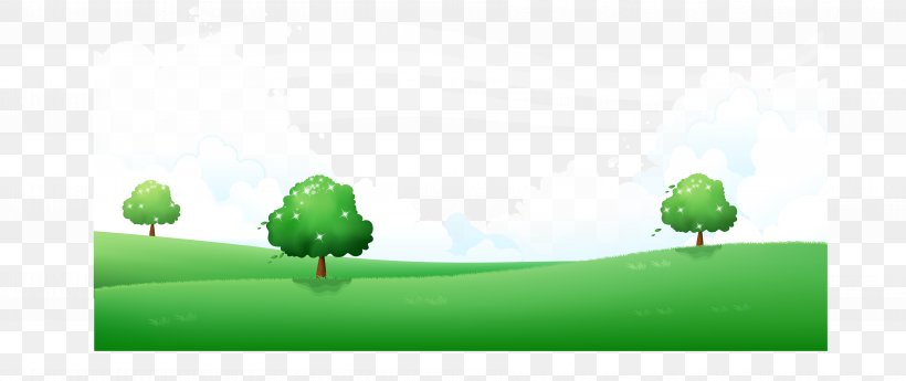 Euclidean Vector Landscape Clip Art, PNG, 7291x3074px, Landscape, Cartoon, Ecosystem, Grass, Green Download Free