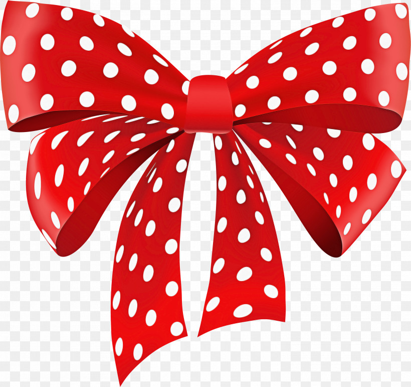 Polka Dot, PNG, 2921x2749px, Red, Bow Tie, Gift Wrapping, Pink, Polka Dot Download Free