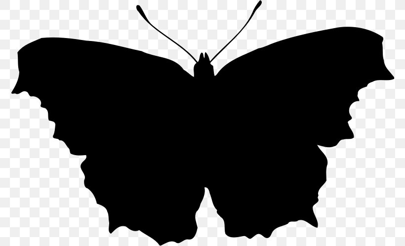 Butterfly Silhouette Clip Art, PNG, 776x498px, Butterfly, Black, Black And White, Brush Footed Butterfly, Butterfly Effect Download Free