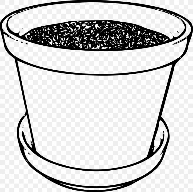 Flowerpot White Black Clip Art, PNG, 900x896px, Flowerpot, Basket, Black, Black And White, Facebook Download Free