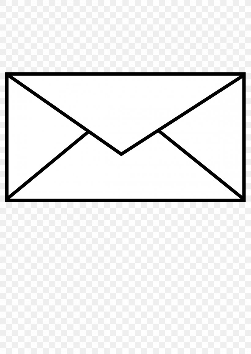Envelope Mail Clip Art, PNG, 2400x3394px, Envelope, Airmail, Area, Black, Black And White Download Free